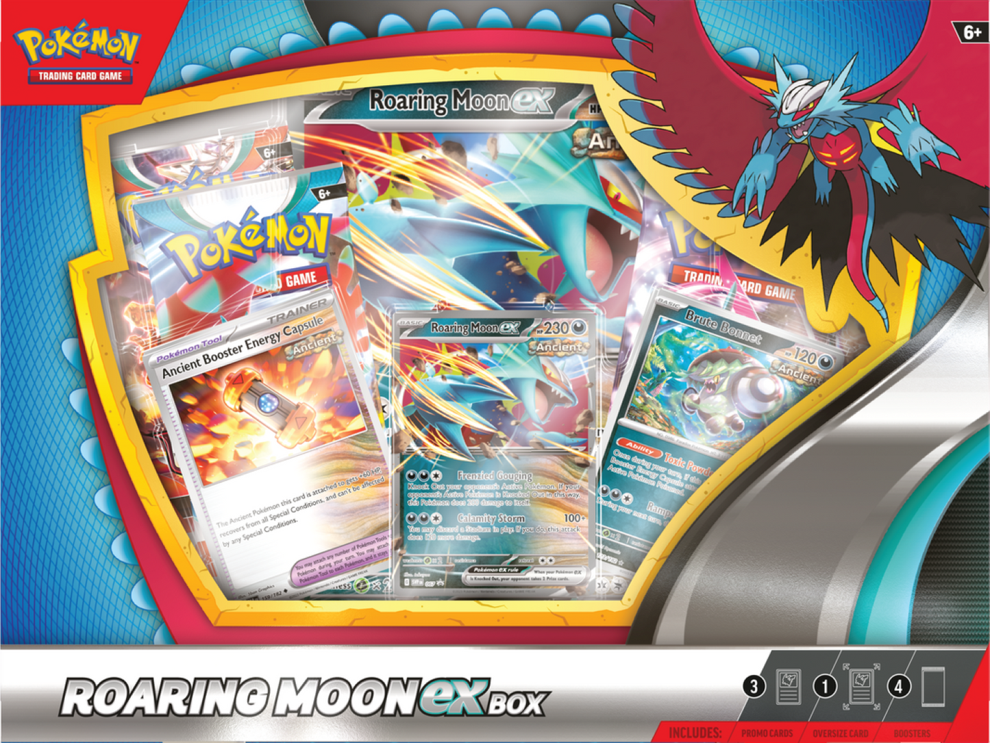 Pokemon TCG: Roaring Moon or Iron Valiant ex Box (One at Random)