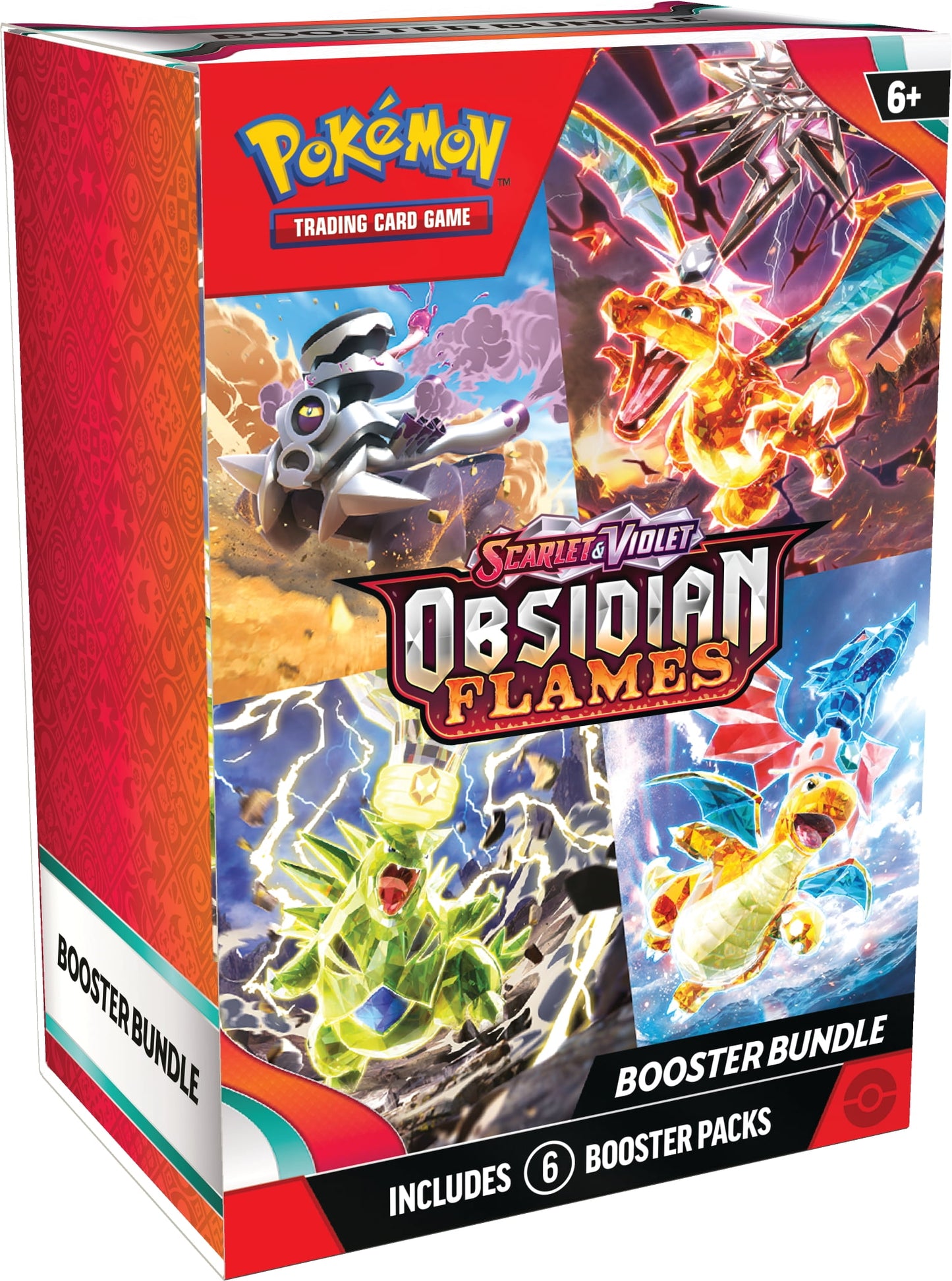 Pokemon Scarlet & Violet 3 Obsidian Flames Booster Bundle - 6 Packs