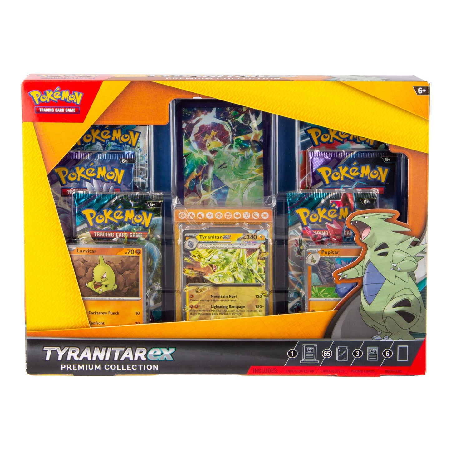 Pokemon TCG: Tyranitar Ex Premium Collection Box - 6 Packs, Promos
