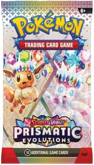 Pokemon TCG: Scarlet & Violet Prismatic Evolutions Booster Pack (Random Art) - 10 Cards