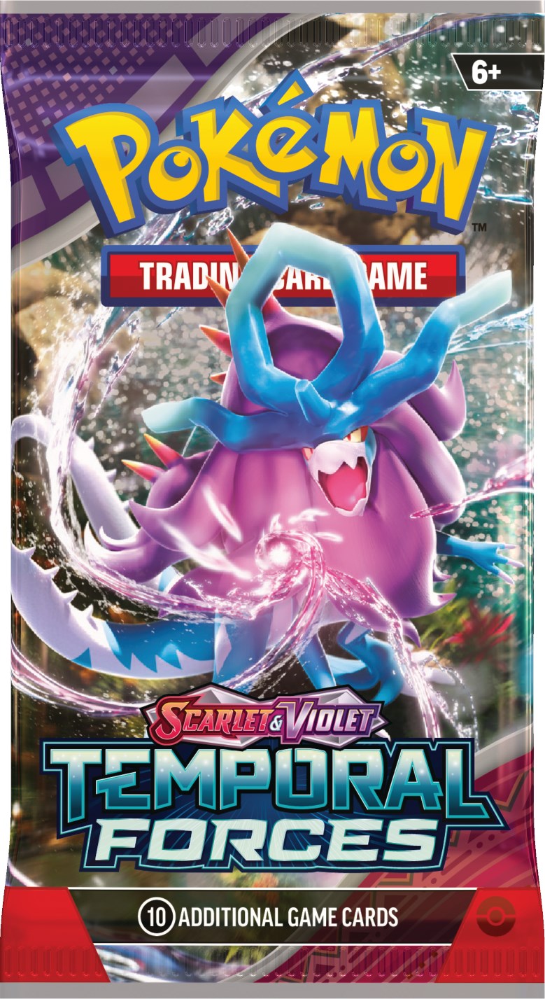 Pokemon TCG: Scarlet & Violet Temporal Forces: Booster Pack - 10 Cards