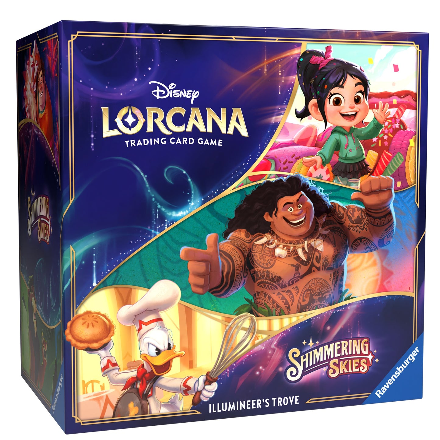 Ravensburger Disney Lorcana TCG: Shimmering Skies Illumineer's Trove | Secure Card Storage | Includes Booster Packs & Comprehensive Guide | Original Disney Artwork | Ages 8+
