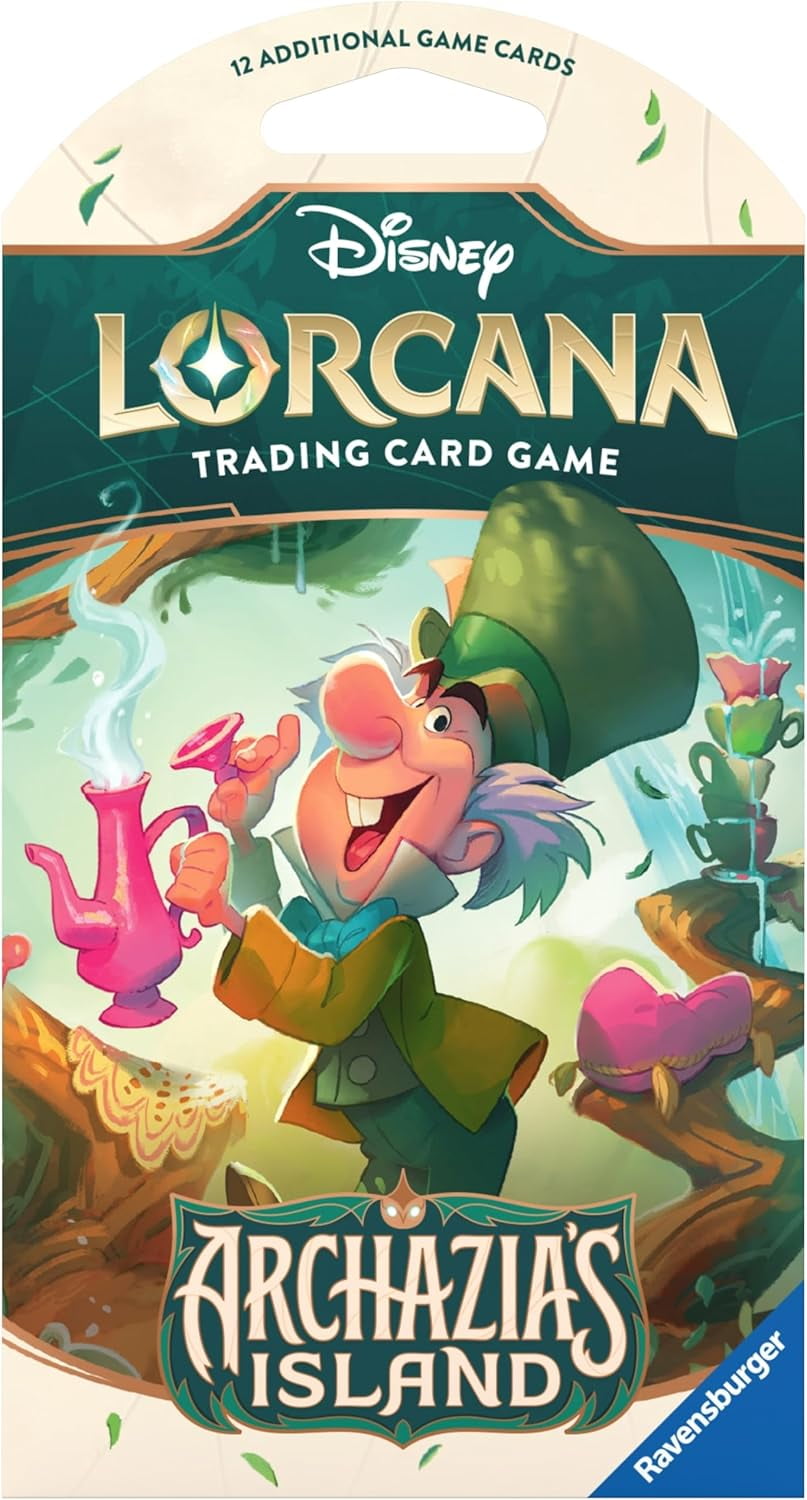 Ravensburger Disney Lorcana TCG: Archazia's Island Single Booster Pack (12 Cards) | Collectible Trading Cards | Ideal for Disney Fans & TCG Players | Suitable for Ages 8+
