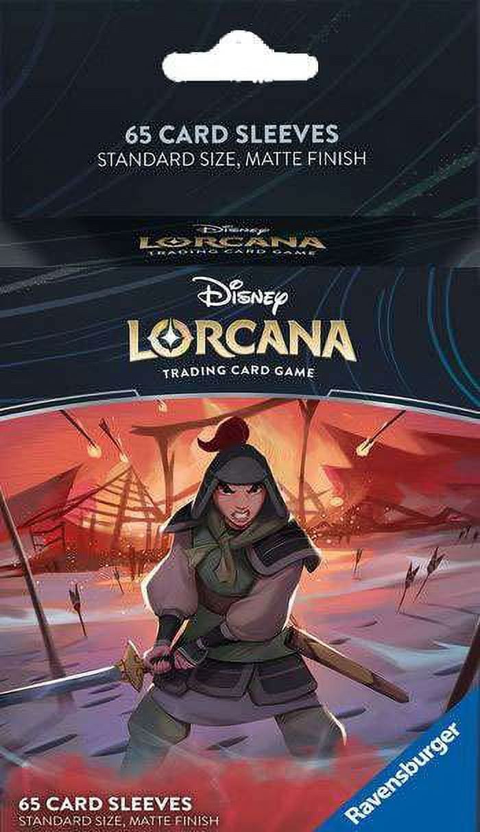 Ravensburger Disney Lorcana: Rise of The Floodborn TCG Card Sleeve Pack - Mulan for Ages 8 and Up