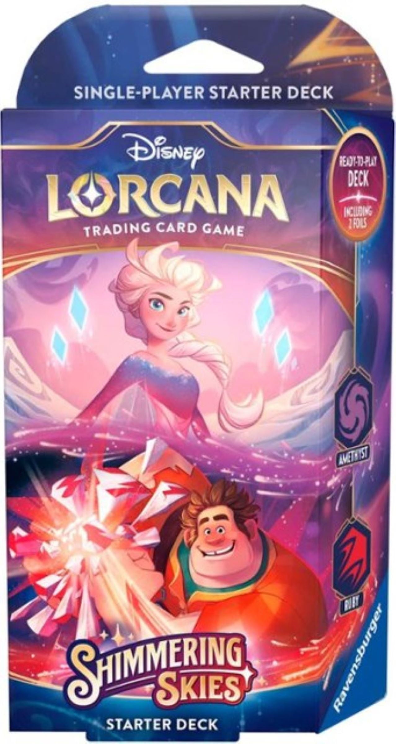Lorcana TCG: Shimmering Skies: Starter Deck: Amethyst & Ruby (Elsa & Wreck-It Ralph)