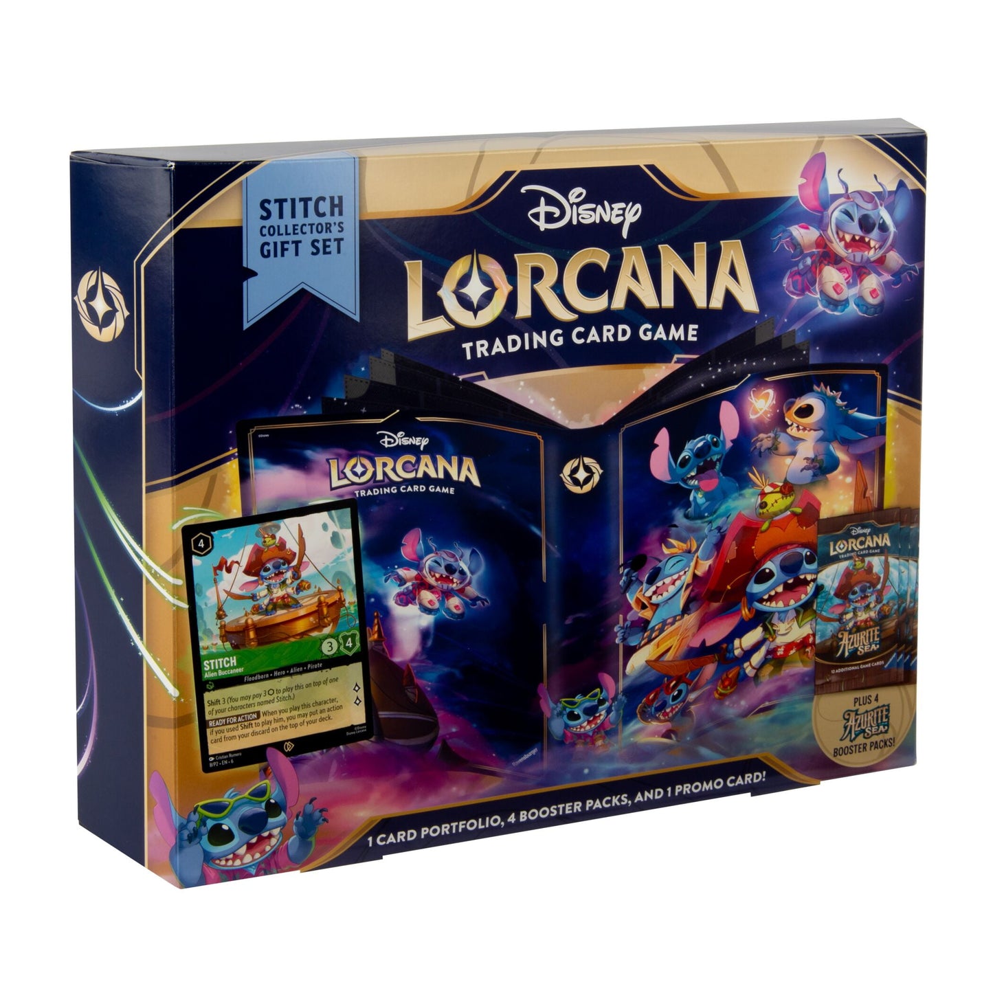 Ravensburger Disney Lorcana TCG: Azurite Sea Stitch Collector's Gift Set | Deluxe Collectible Set with Over 200 Art Pieces | Ultimate Game Experience for Ages 8+
