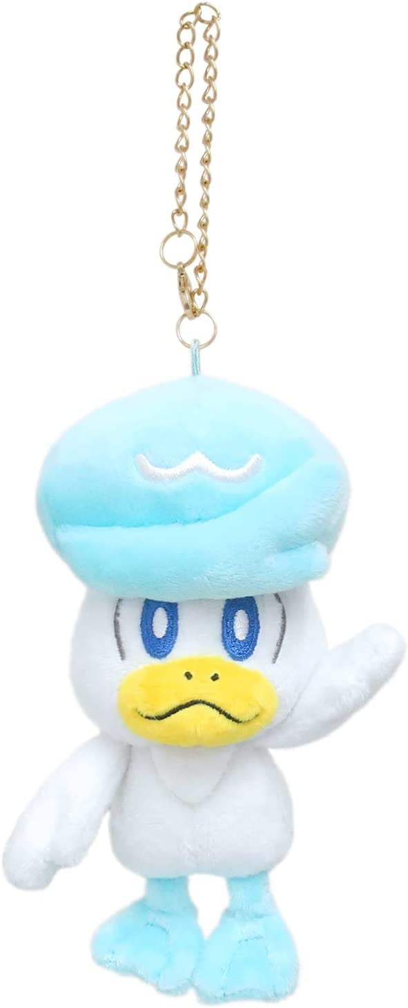 SAN-EI PM40 Pokemon All Star Collection Mascot Plush Toy, Quaxly, Height 4.7 Inches (12 cm)