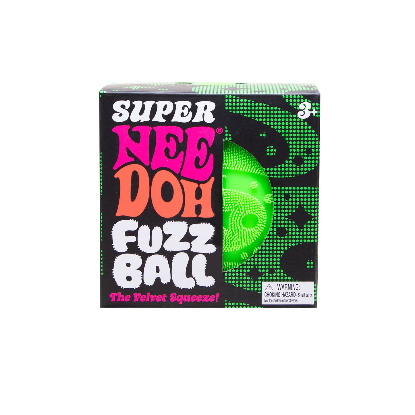 NeeDoh Fuzz Ball - Sensory Squeeze Toy - Green