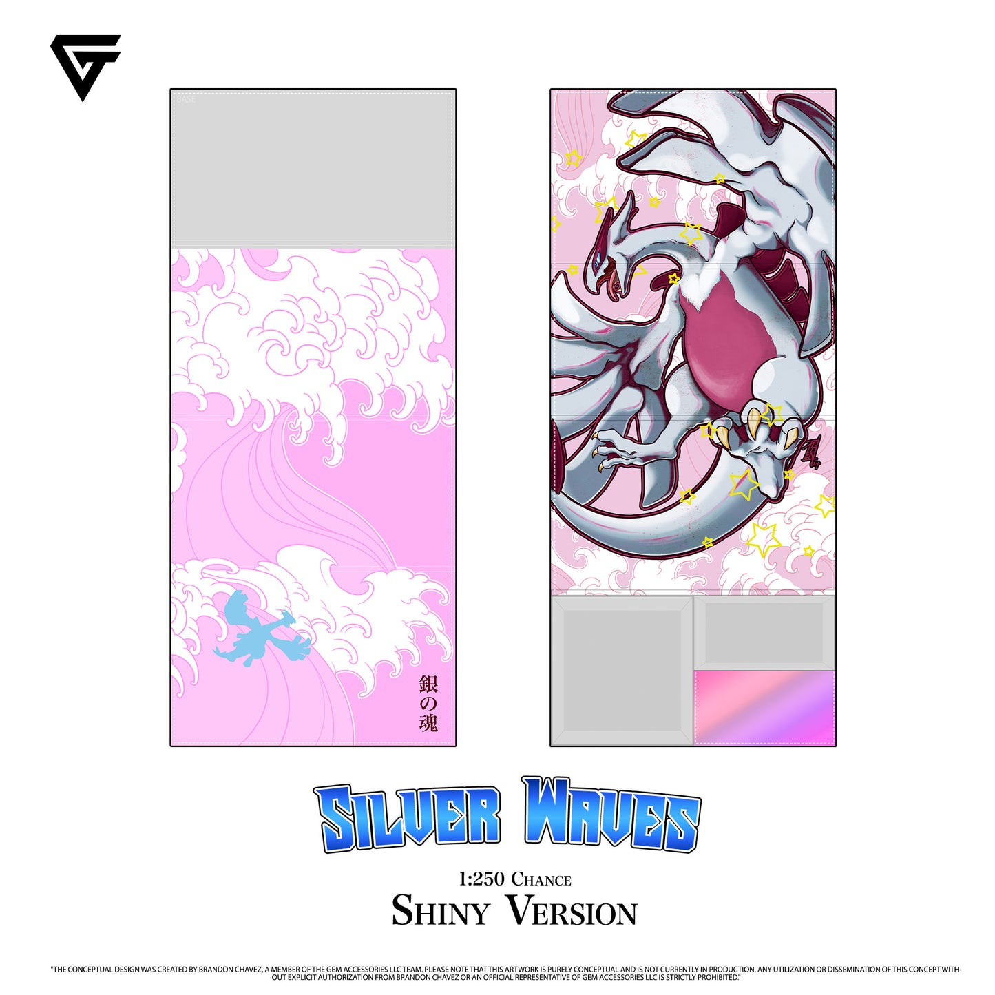 Gemtech Dektech Premium Deck Box - Silver Waves