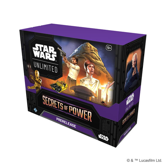 Star Wars: Unlimited TCG Secrets of Power PRERELEASE Box - Includes 6 Booster Packs & Exclusive Promo Cards, Ages 12+, 2+ Players, 20 Minute Playtime, Made by Fantasy Flight Games - Presale Ships 11/07/2025