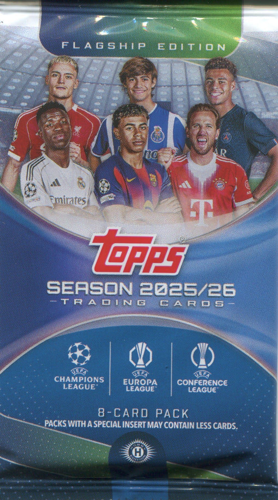 Topps 2025-26 UEFA Club Competitions Trading Card Hobby Individual Pack