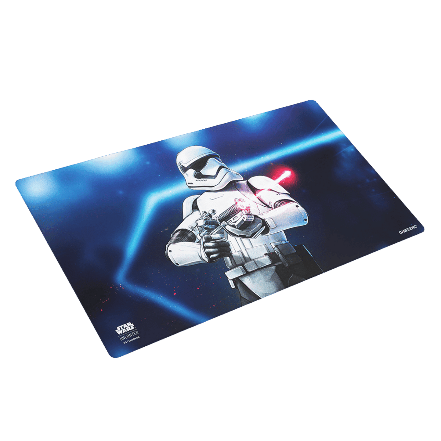 Star Wars Unlimited Stormtrooper Game MAT - Officially Licensed, Full-Color Printed, Playmat, Slip-Resistant 24" by 14" Rubber Mat, Compatible with TCGs & LCGs, Made by Gamegenic