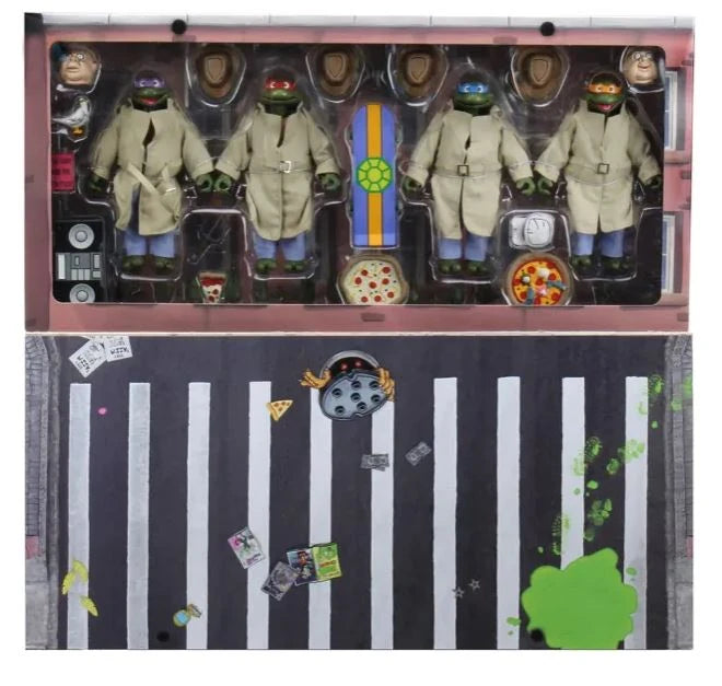 NECA Teenage Mutant Ninja Turtles: Turtles in Disguise Action Figure Playset
