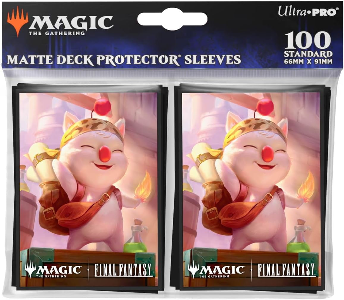 Ultra PRO - Final Fantasy x Universes Beyond Stiltzkin, Moogle Merchant 100ct Deck Protector Sleeves for Magic: The Gathering | Trading Card Accessories, Collectible Card Game Gear