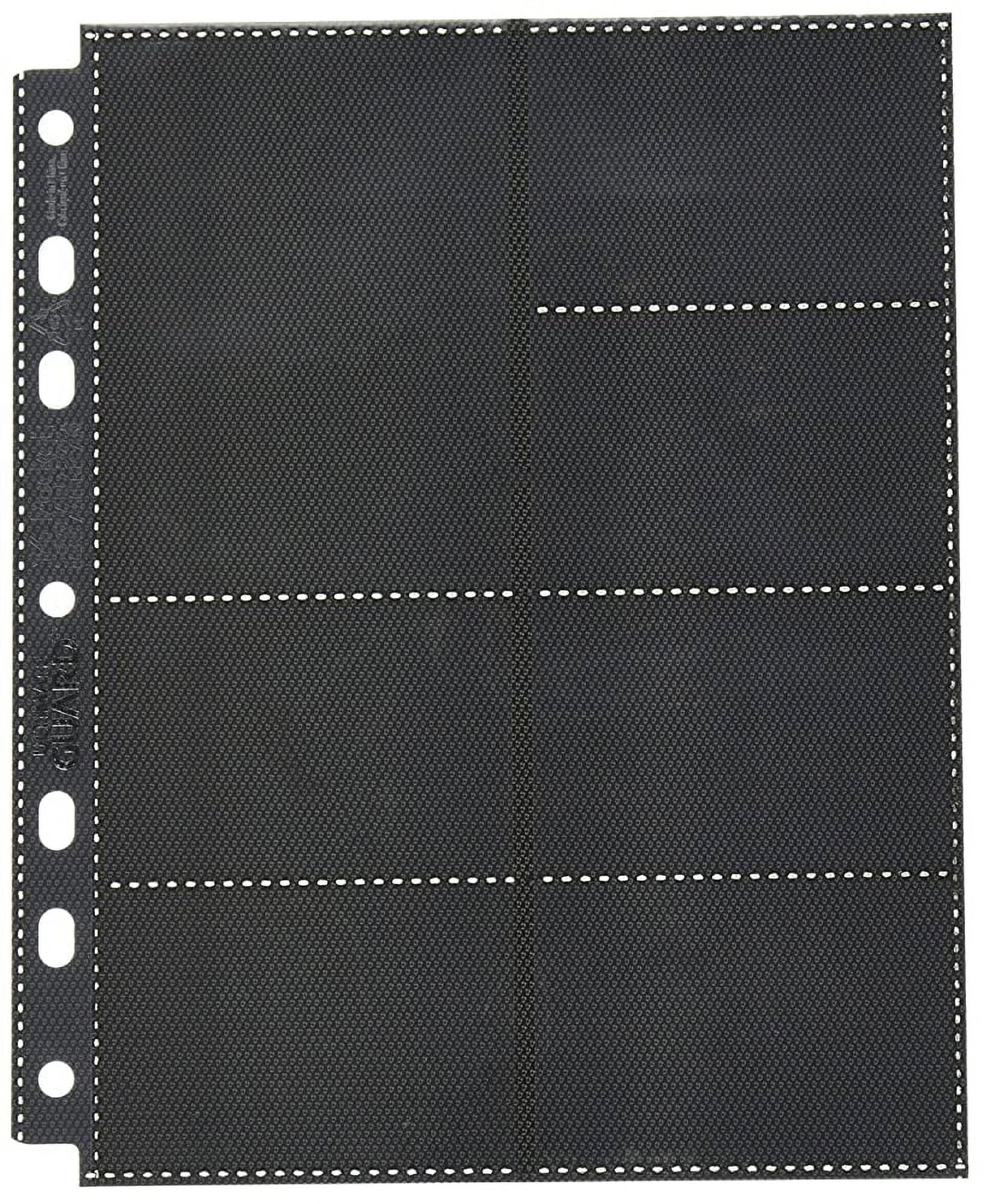 10 Pack Ultimate Guard Black 14 Pocket Standard Size + Mini American Compact Pages Card Storage Binder Portfolio Pages