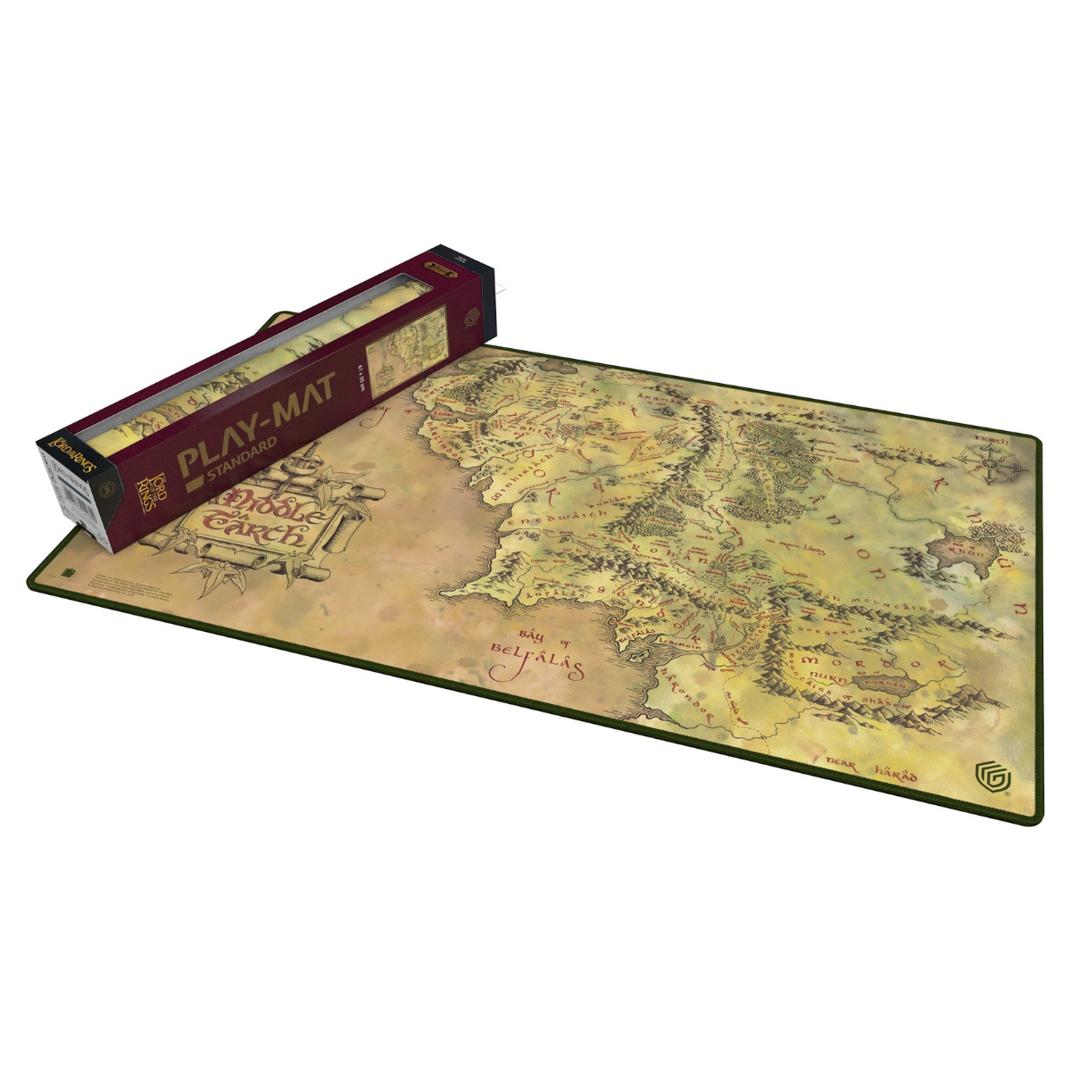 Ultimate Guard The Lord of the Rings Places of Middle-earth Oversized Play-Mat 61x61cm | Official LOTR Gaming Mat | Stitched Edges | Anti-Slip Rubber Backing