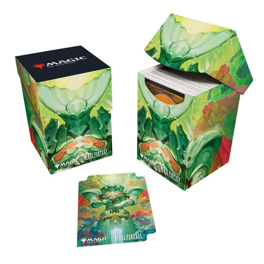 Ultra Pro - Final Fantasy x Universes Beyond Summon Knights of The Round 100+ Deck Box for Magic: The Gathering | Trading Card Accessories, Collectible Card Game Gear, Fantasy Gaming Supplies