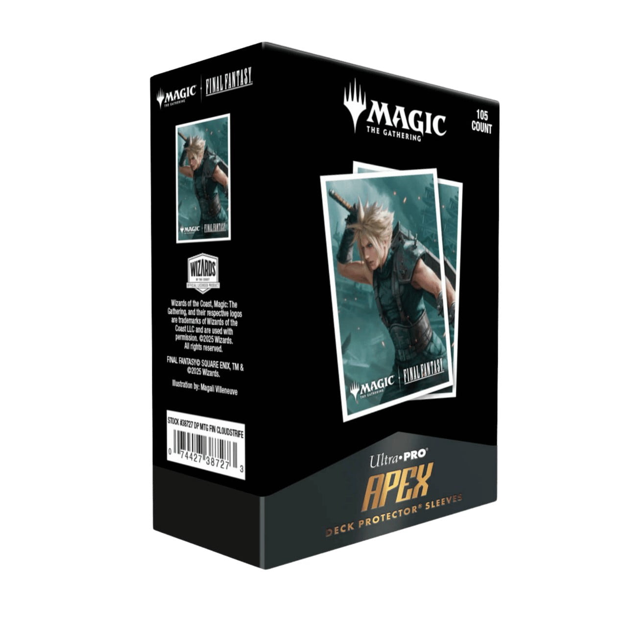 Ultra PRO - Final Fantasy x Universes Beyond Cloud, Ex-Soldier 105ct APEX Deck Protector™ Sleeves for Magic: The Gathering | Trading Card Accessories, Collectible Card Game Gear