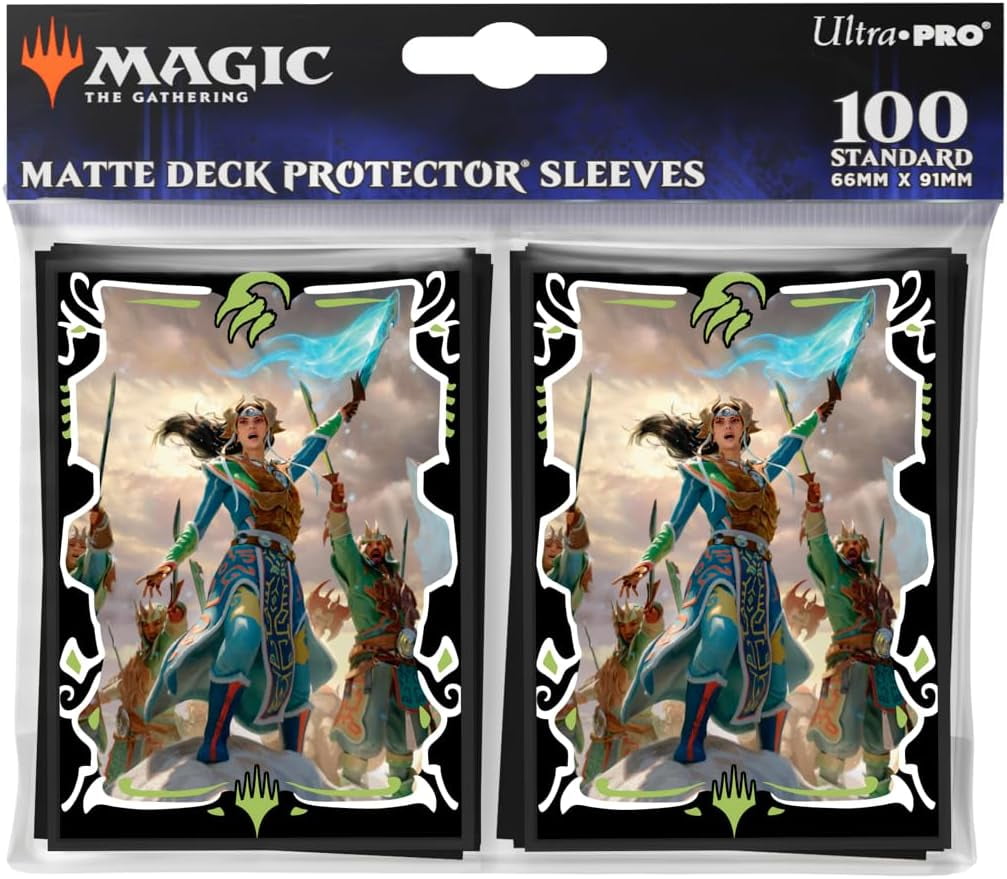 Ultra PRO - Tarkir Dragonstorm Eshki, Temur’s Roar (Temur Roar Commander Deck) 100ct Deck Protector Sleeves for Magic: The Gathering | Magic Gathering Accessories MTG Card Protection TCG Deck Sleeves