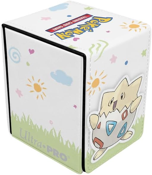 Ultra Pro - Togepi Alcove Flip Deck Box for Pokemon, Card storage solutions, durable box, deck organization, secure protection, stylish holder, playful artwork, Collector's storage