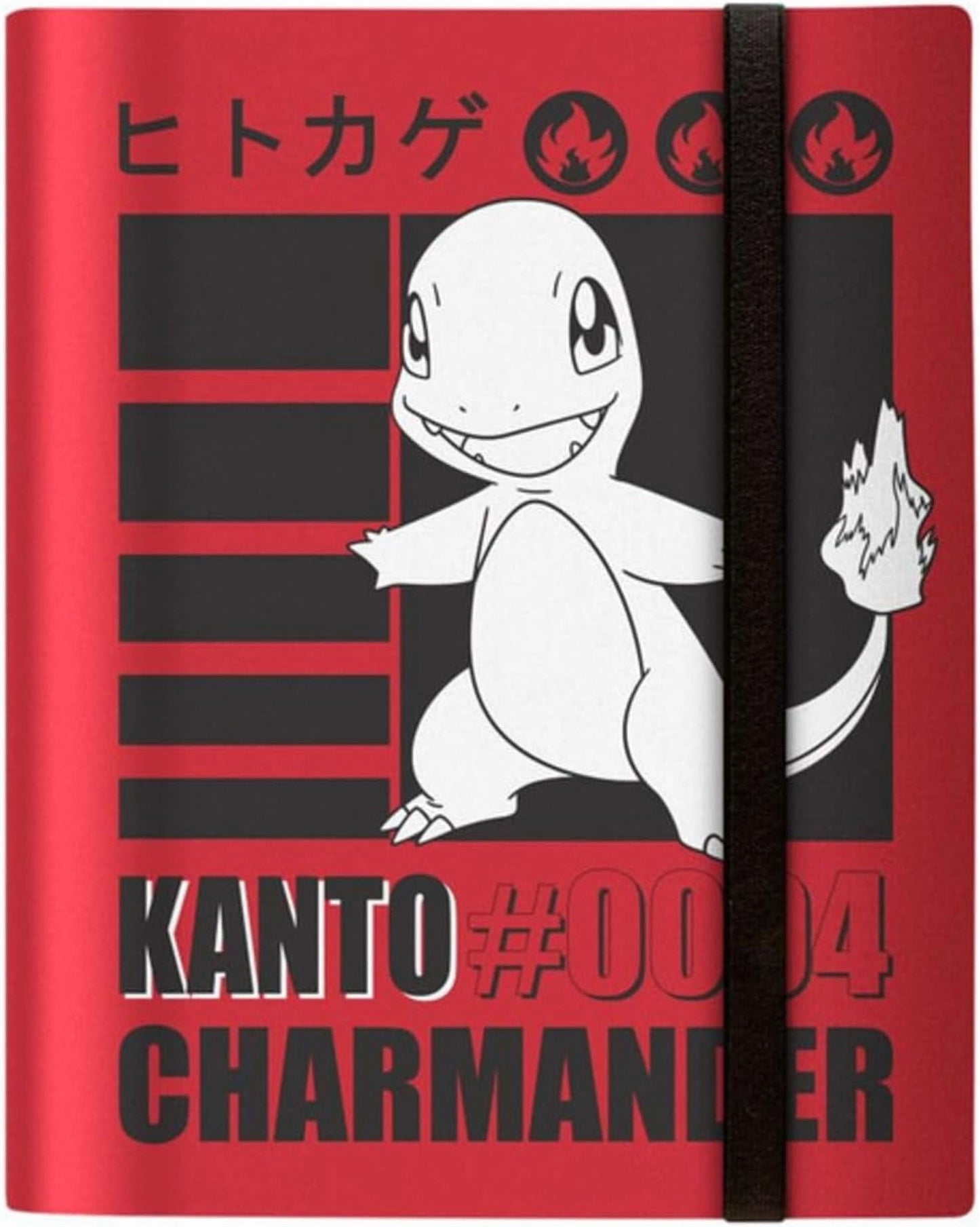 Ultra PRO - Charmander 9-Pocket PRO-Binder for Pokémon | Pokémon card binder Charmander PRO-Binder 9-Pocket trading card album elastic strap portfolio side-loading 360-card storage collectible