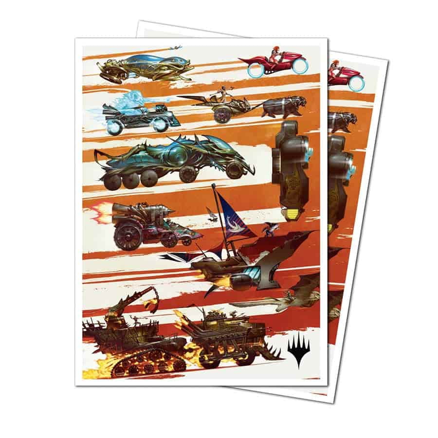 Ultra Pro: Magic The Gathering: Aetherdrift: 105ct Apex Deck Protector Sleeves Set Symbol: Finish Line Key Art