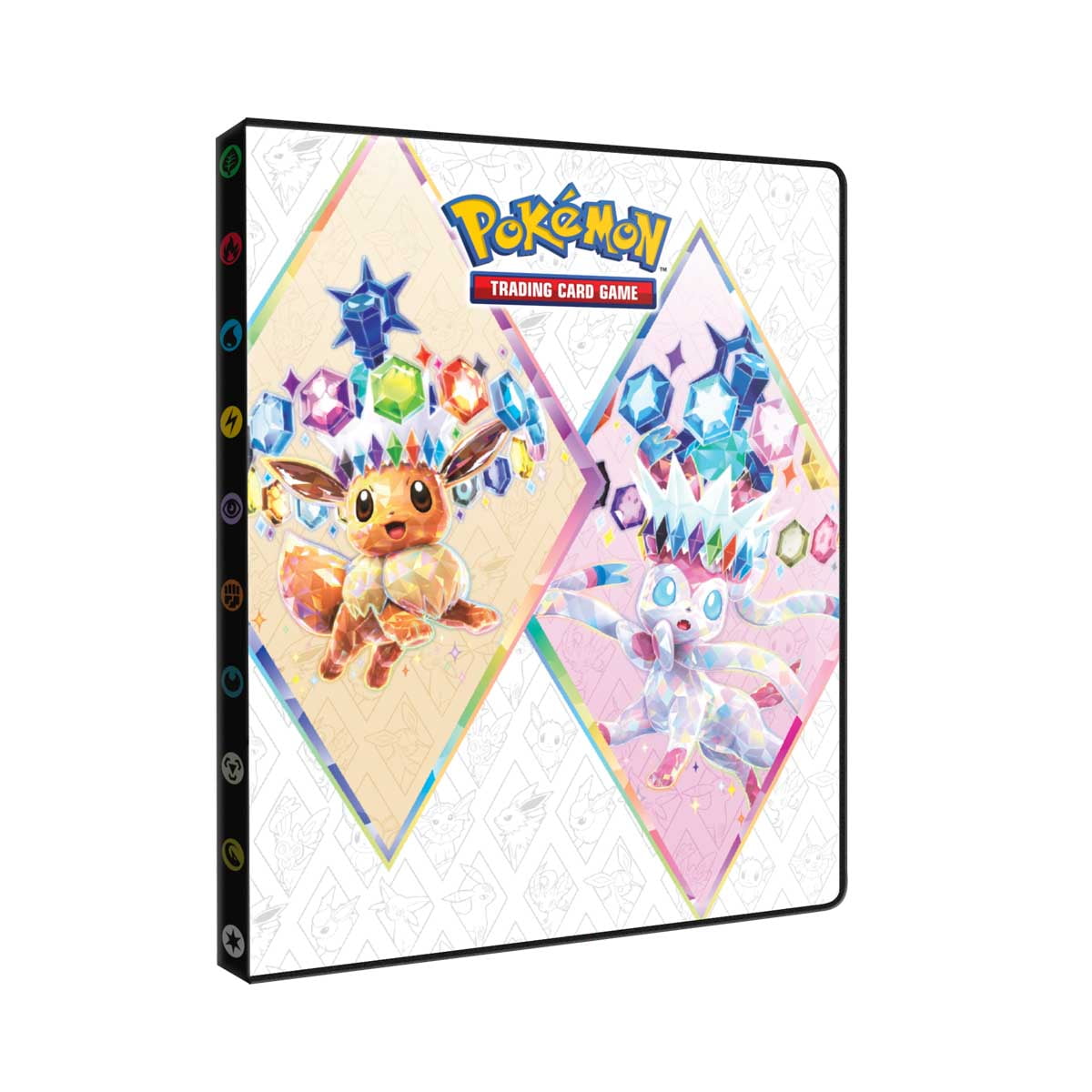 Ultra PRO Scarlet & Violet 9-Pocket Portfolio for Pokémon Cards - Full-Art Cover of Terestallized Eevee, Sylveon, Jolteon, Flareon, Vaporeon Design - Holds 252 Pokemon Cards or Standard Size Cards