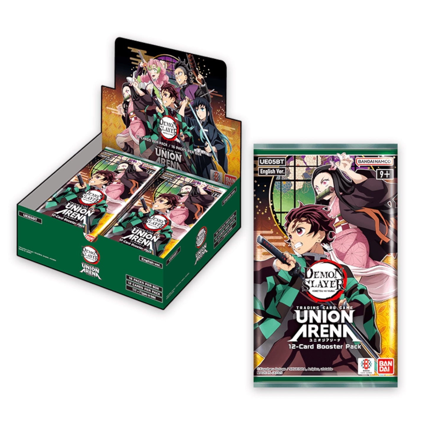 Union Arena Card Game: Booster Box: Demon Slayer: Kimetsu No Yaiba Vol. 2 (UEX05BT) - 16 Packs - Presale Ships 12/12/2025