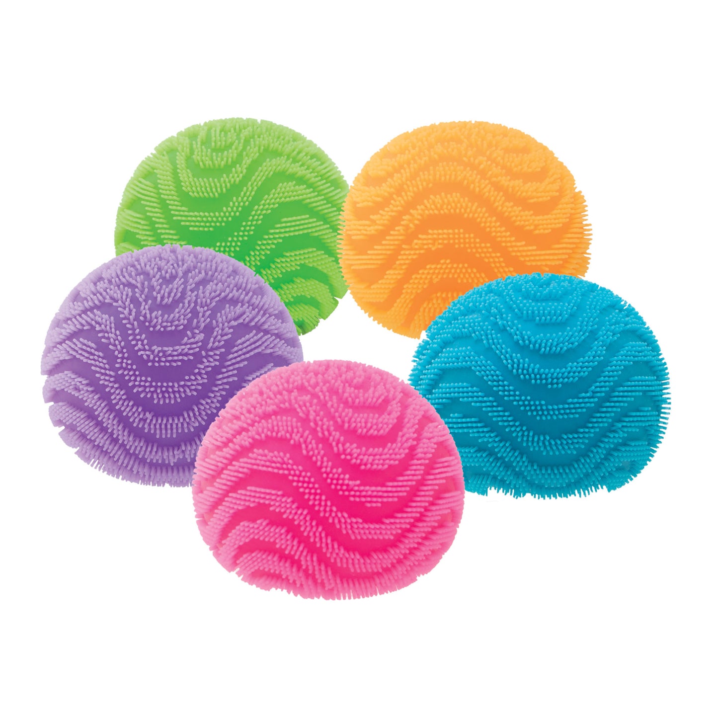 NeeDoh Fuzz Ball Wonder Waves - Sensory Squeeze Toy - Green