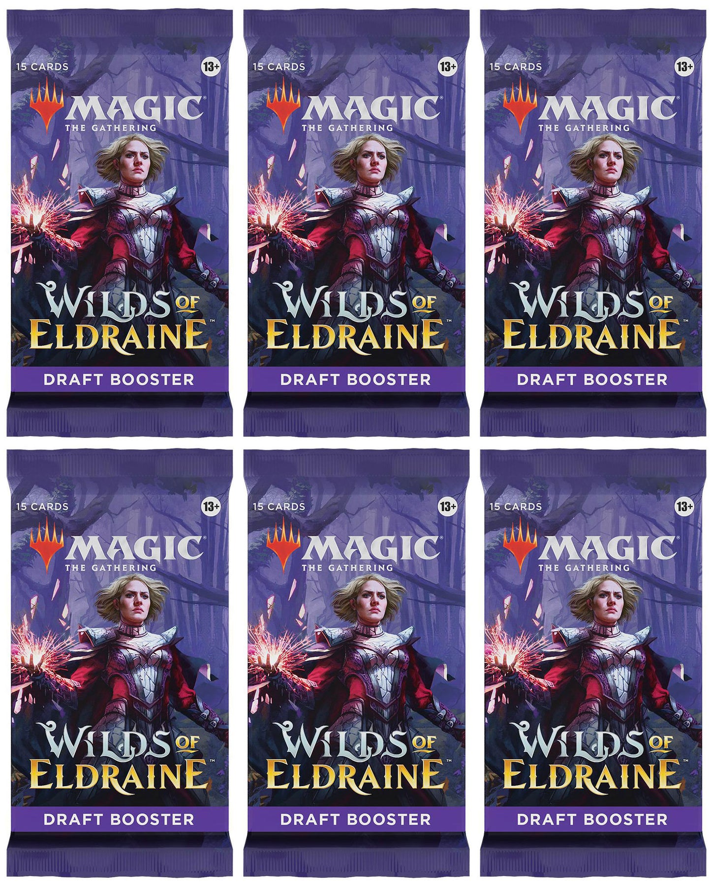 6 Packs MTG Draft Booster Pack Lot MTG Wilds of Eldraine