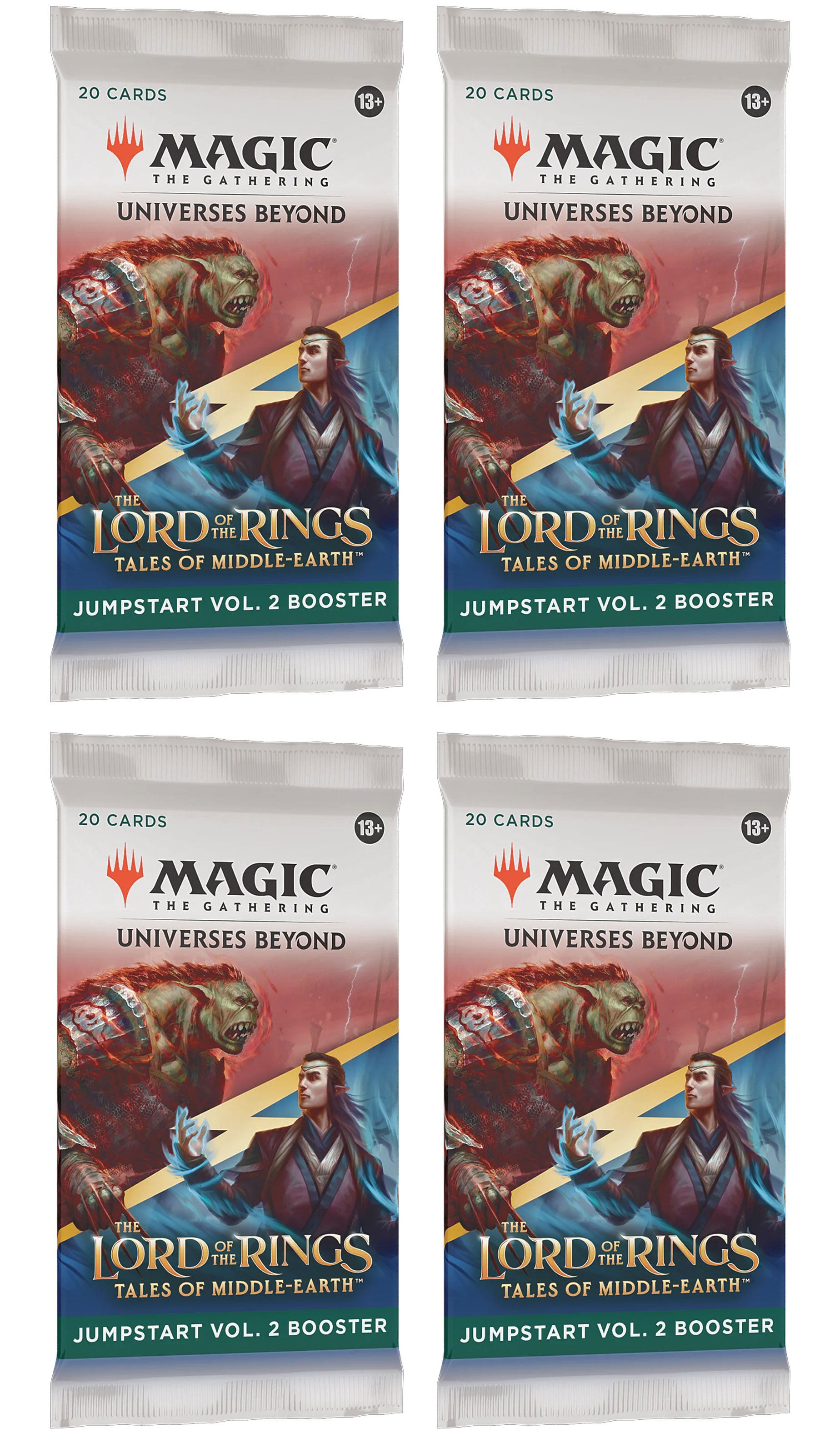 4 Packs MTG Jumpstart Booster Pack Lot MTG Lord of the Rings Tales of Collectors Emporium NY 4 Packs MTG Jumpstart Booster Pack Lot MTG Lord of the Rings Tales of Collectors Emporium NY