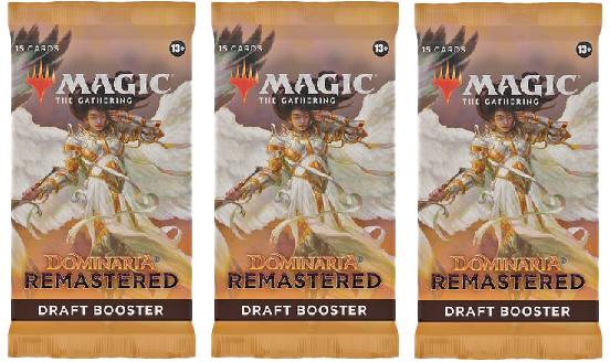 3 Packs MTG Draft Booster Pack Lot MTG Dominaria Remastered