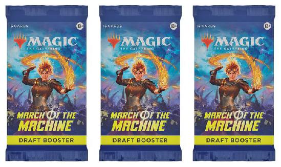 3 Packs MTG Draft Booster Pack Lot MTG March of the Machine