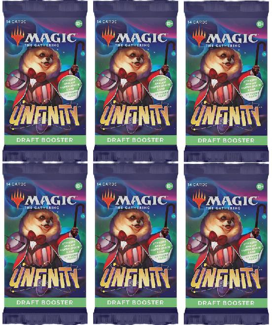 6 Packs MTG Draft Booster Pack Lot MTG Unfinity