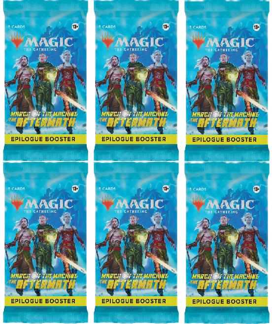 6 Packs MTG Epilogue Booster Pack Lot MTG March of the Machine The Aftermath