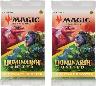 2 Packs MTG Jumpstart Booster Pack Lot MTG Dominaria United