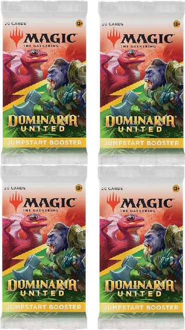 4 Packs MTG Jumpstart Booster Pack Lot MTG Dominaria United