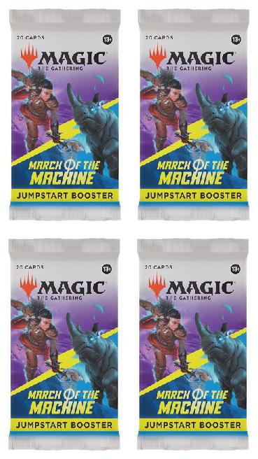 4 Packs MTG Jumpstart Booster Pack Lot MTG March of the Machine