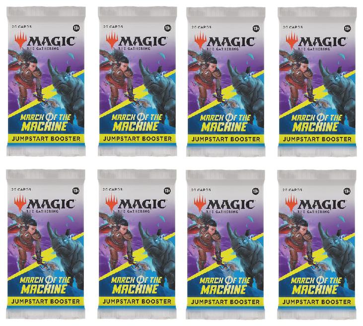 8 Packs Magic: the Gathering Jumpstart Booster Pack Lot MTG March of the Machines