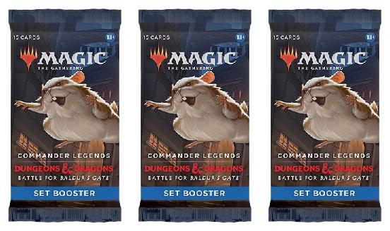 3 Packs MTG Set Booster Pack Lot MTG Commander Legends Battle for Baldurs Gate