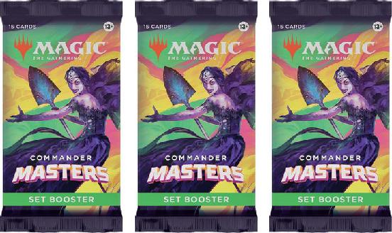 3 Packs MTG Set Booster Pack Lot MTG Commander Masters