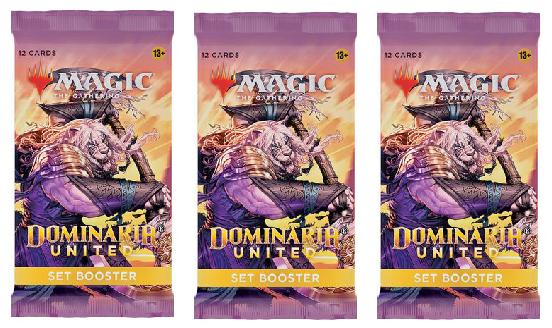3 Packs MTG Set Booster Pack Lot MTG Dominaria United