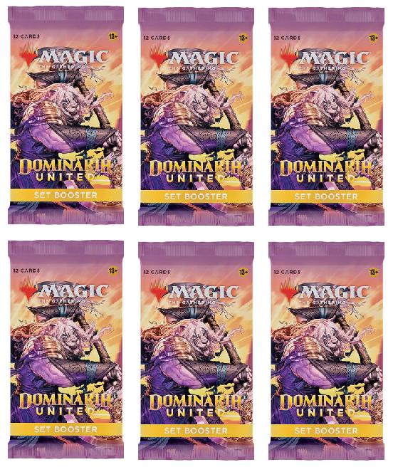 6 Packs MTG Set Booster Pack Lot MTG Dominaria United