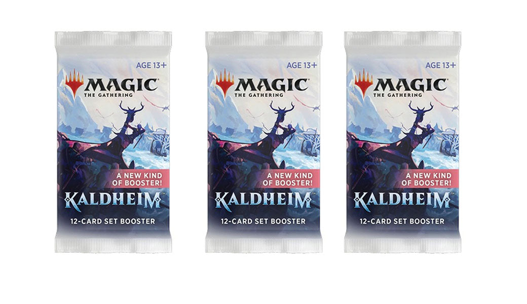 3 Packs MTG Set Booster Pack Lot MTG Kaldheim