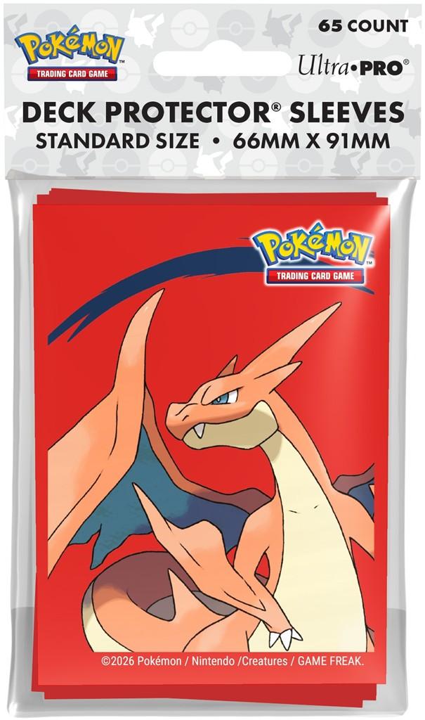 Ultra PRO Pokémon Trading Card Game Mega Charizard Y Deck Protector Sleeves | 65 Standard Size Card Sleeves | Officially Licensed Pokémon Accessory