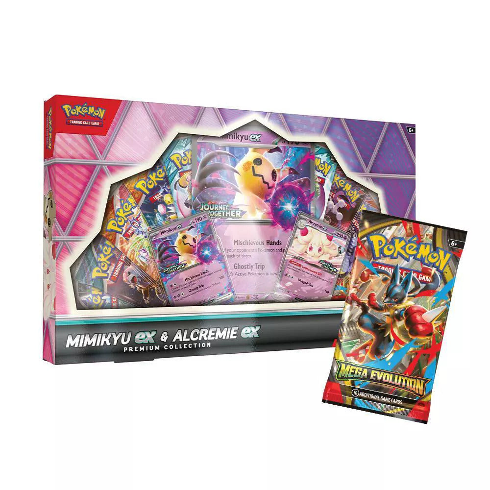 Pokemon TCG: Mimikyu ex & Alcremie ex Premium Collection - 10 Packs, Promo Cards