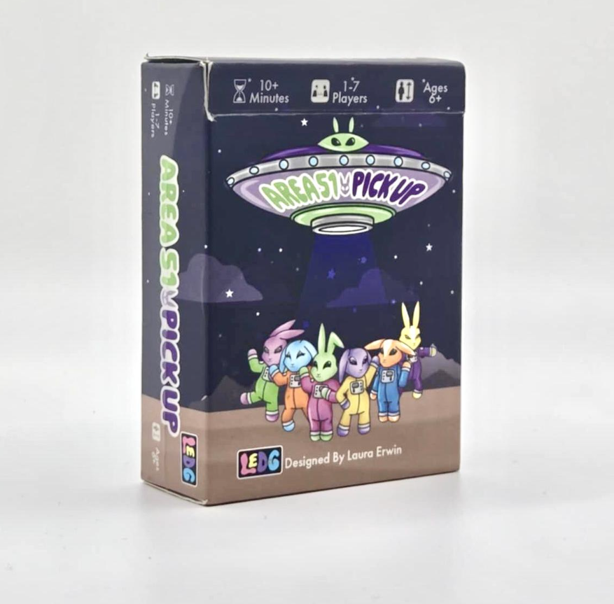 Area 51 Pick Up Family Push-Your-Luck Card Game