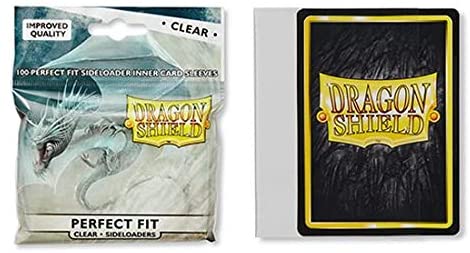 Dragon Shield 100ct Standard Card Sleeves - Perfect Fit Sideloader Clear