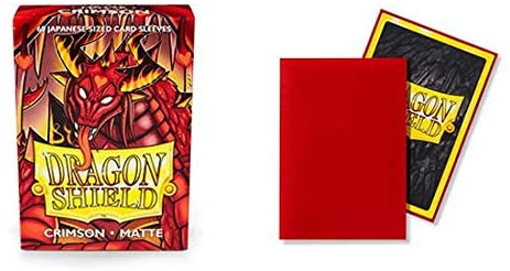Dragon Shield 60ct Japanese Mini Card Sleeves - Matte Crimson Red