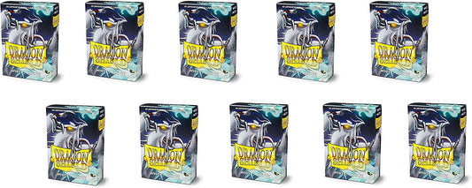 Dragon Shield 60ct Japanese Mini Card Sleeves Display Case (10 Packs) - Matte White